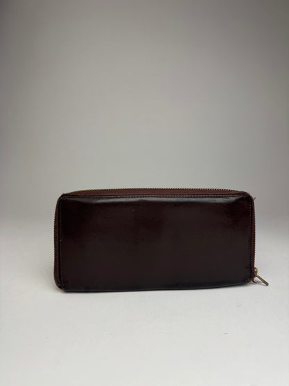 Vintage Comme Des Garçons Zippy Leather Wallet Brown