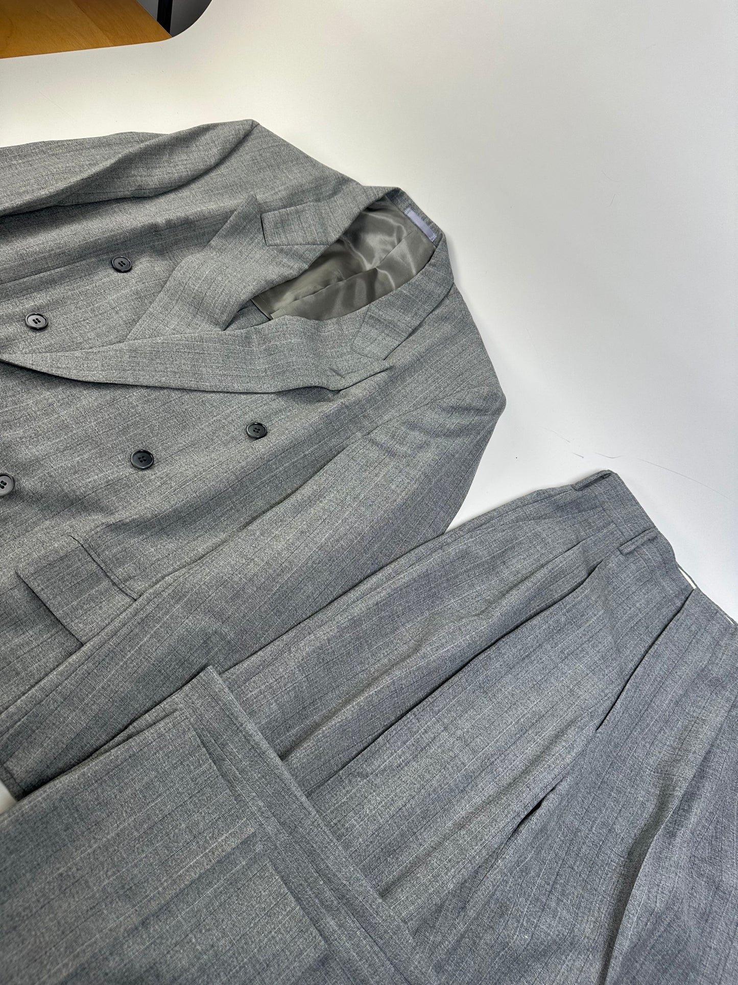 Vintage Givenchy Men's Wool Blend Suit Trousers Grey