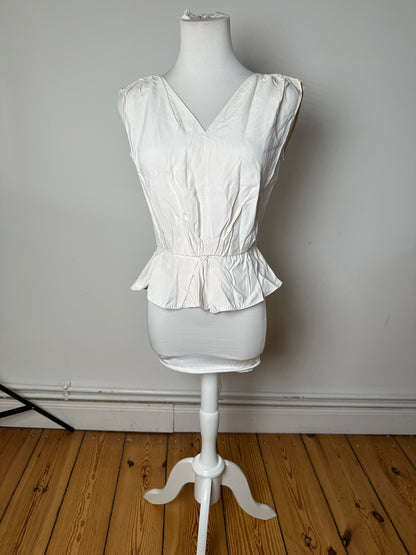 Vintage Louis Vuitton Silk Top White 34/XS