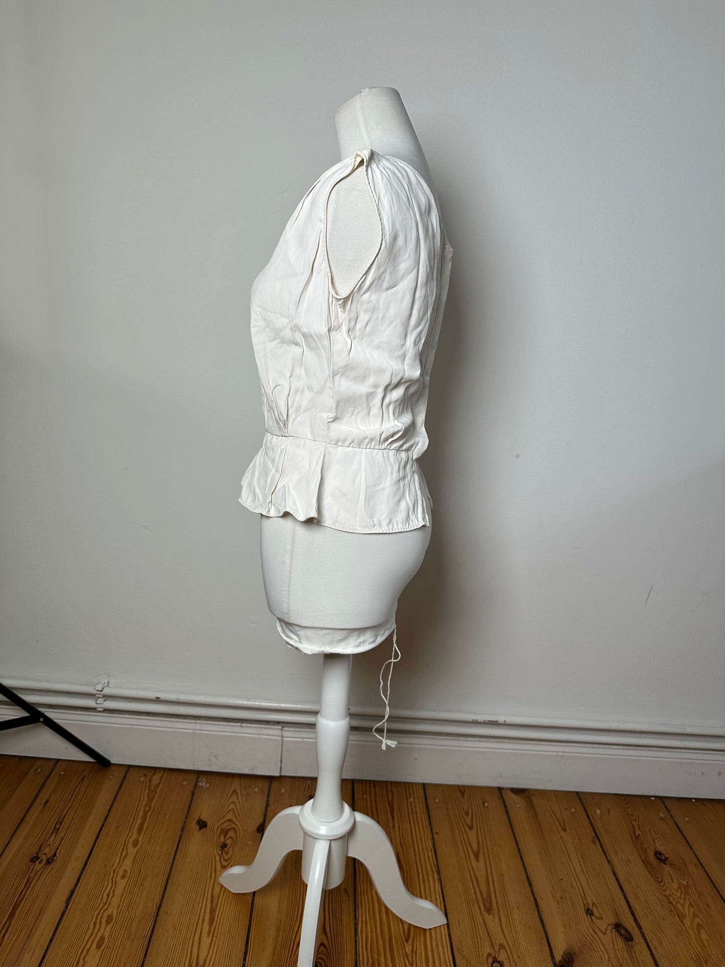 Vintage Louis Vuitton Silk Top White 34/XS