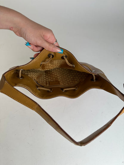 Gucci Pink Suede Hobo Bag with Drawstring Closure