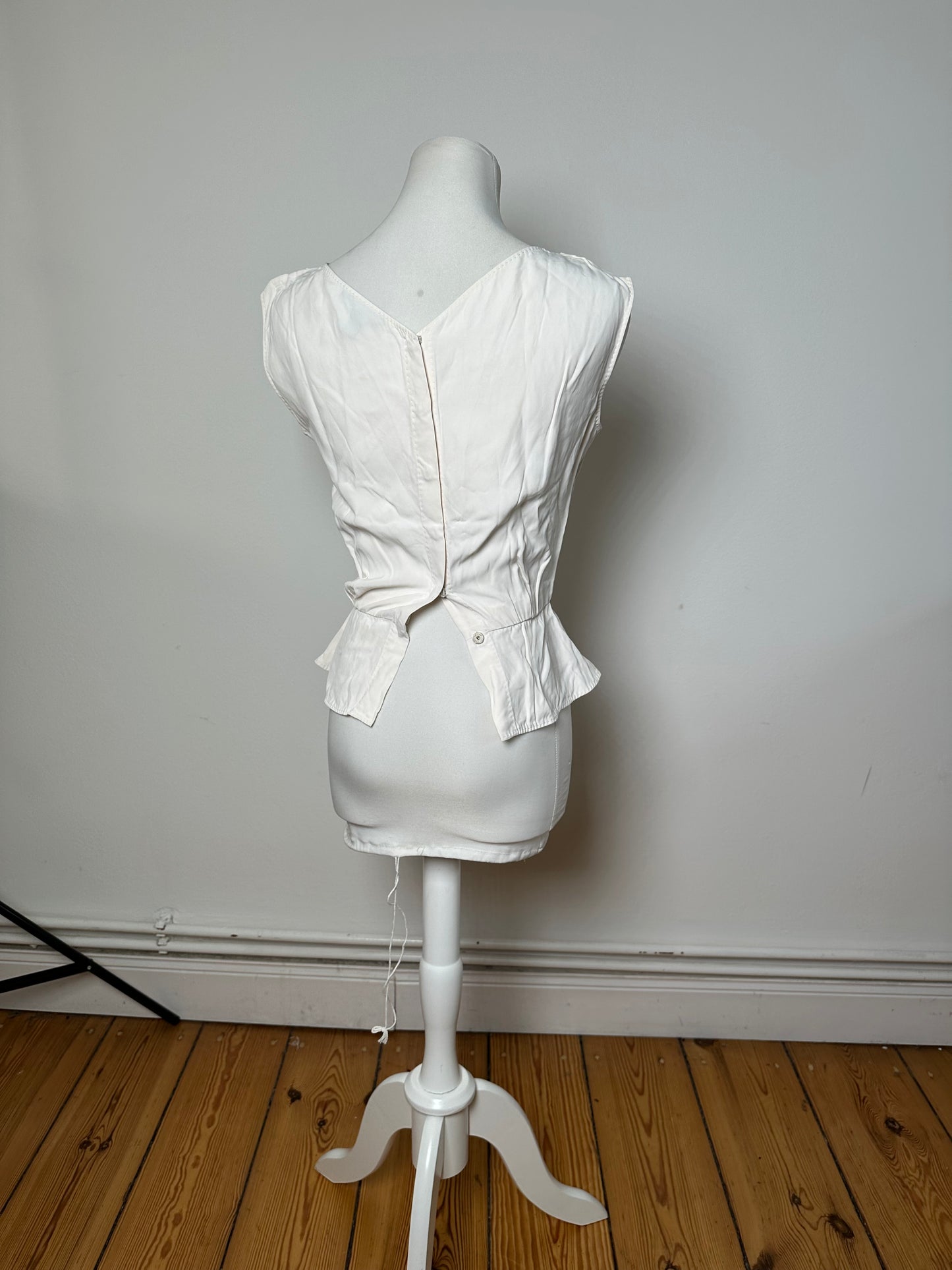 Vintage Louis Vuitton Silk Top White 34/XS