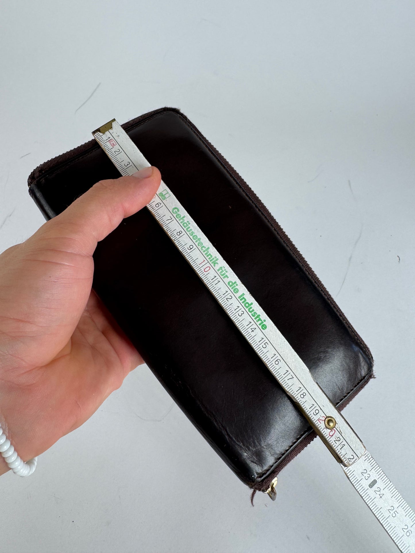 Vintage Comme Des Garçons Zippy Leather Wallet Brown