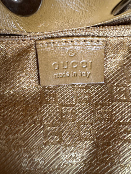 Gucci Pink Suede Hobo Bag with Drawstring Closure