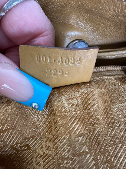 Gucci Pink Suede Hobo Bag with Drawstring Closure