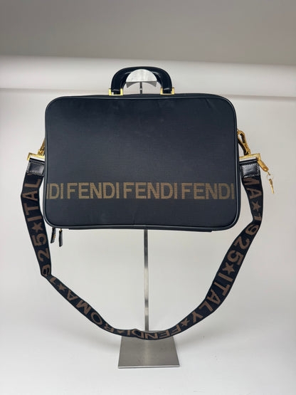 Sac vintage Fendi Roma 2Way noir or