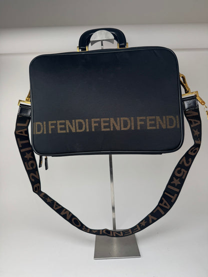 Sac vintage Fendi Roma 2Way noir or