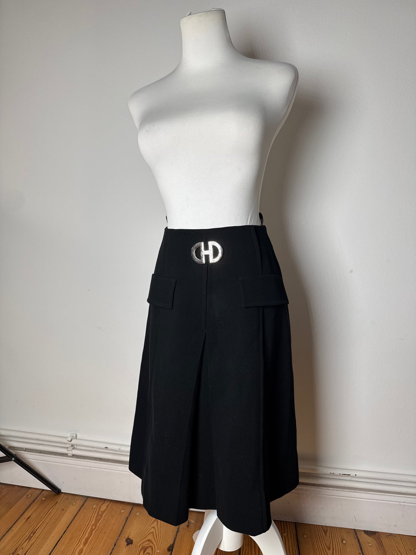 Vintage Celine Paris Skirt Black M