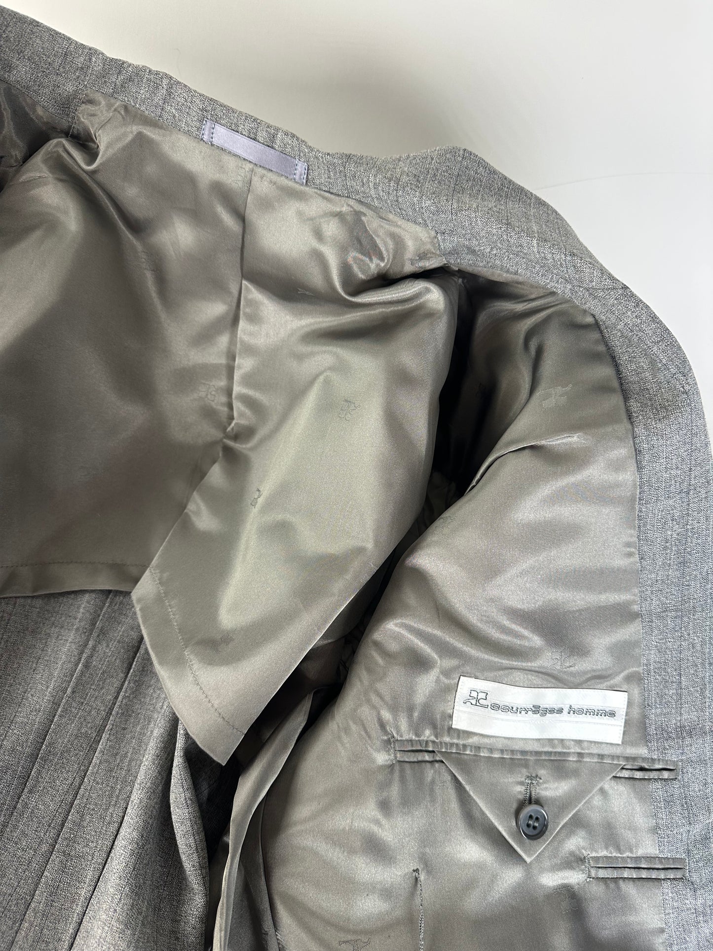 Vintage Givenchy Men's Wool Blend Suit Trousers Grey