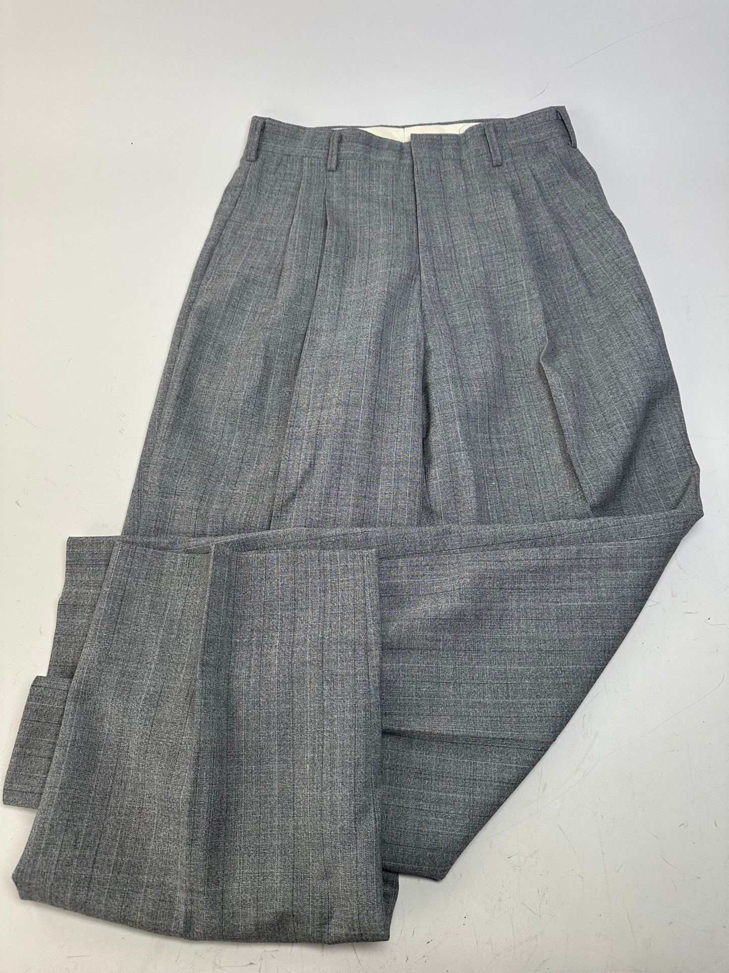 Vintage Givenchy Men's Wool Blend Suit Trousers Grey