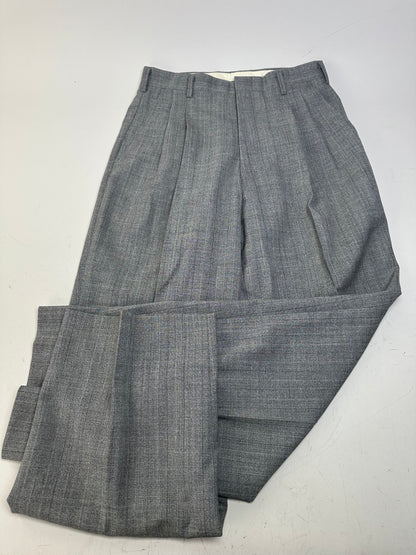 Vintage Givenchy Men's Wool Blend Suit Trousers Grey