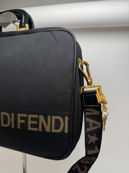 Sac vintage Fendi Roma 2Way noir or