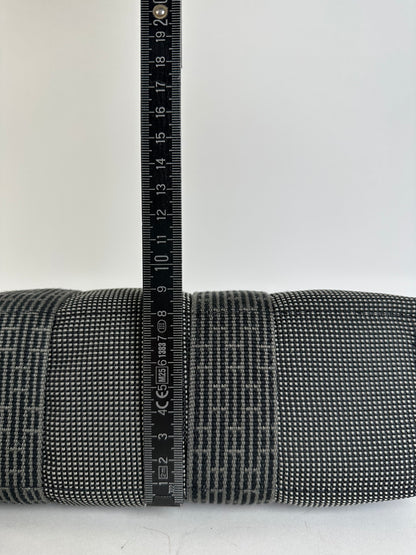 Hermès Black Canvas Tote Bag with Zip Closure and Snap Button