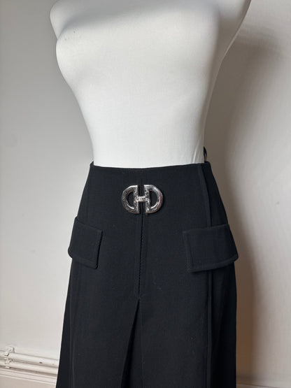 Vintage Celine Paris Skirt Black M