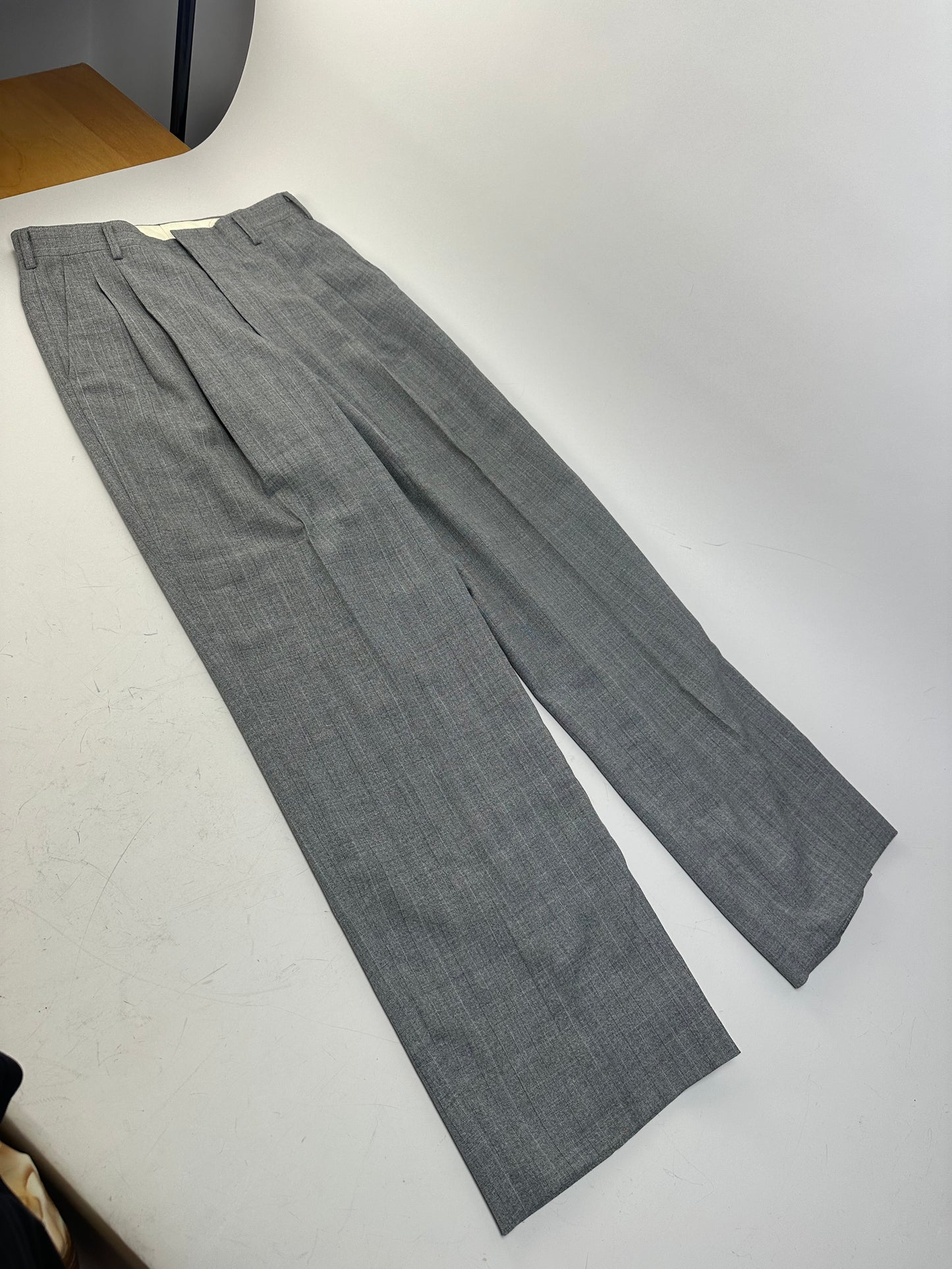 Vintage Givenchy Men's Wool Blend Suit Trousers Grey