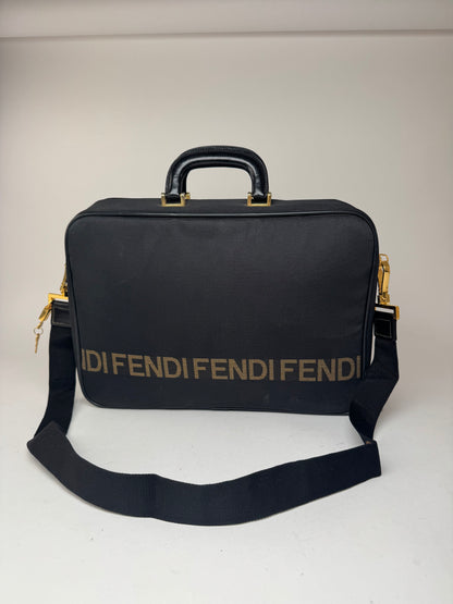 Sac vintage Fendi Roma 2Way noir or