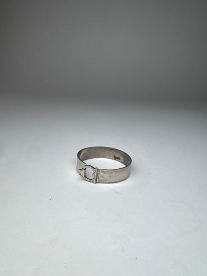 Vintage Salvatore Ferragamo Metal Bracelet Silver