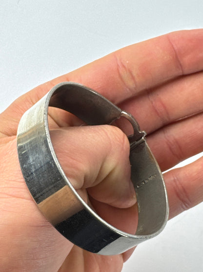 Vintage Salvatore Ferragamo Metal Bracelet Silver