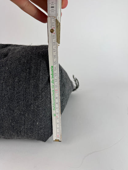 Vintage Marni Wool Leather Tote Bag Grey