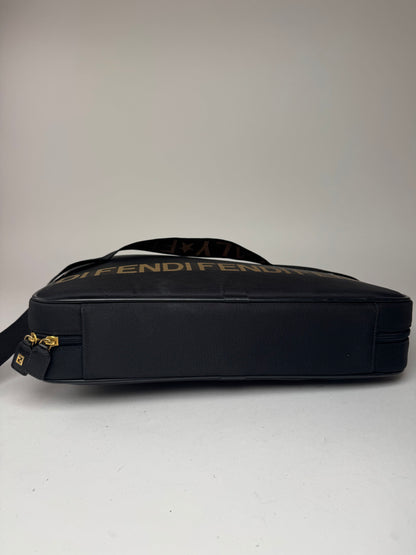 Sac vintage Fendi Roma 2Way noir or