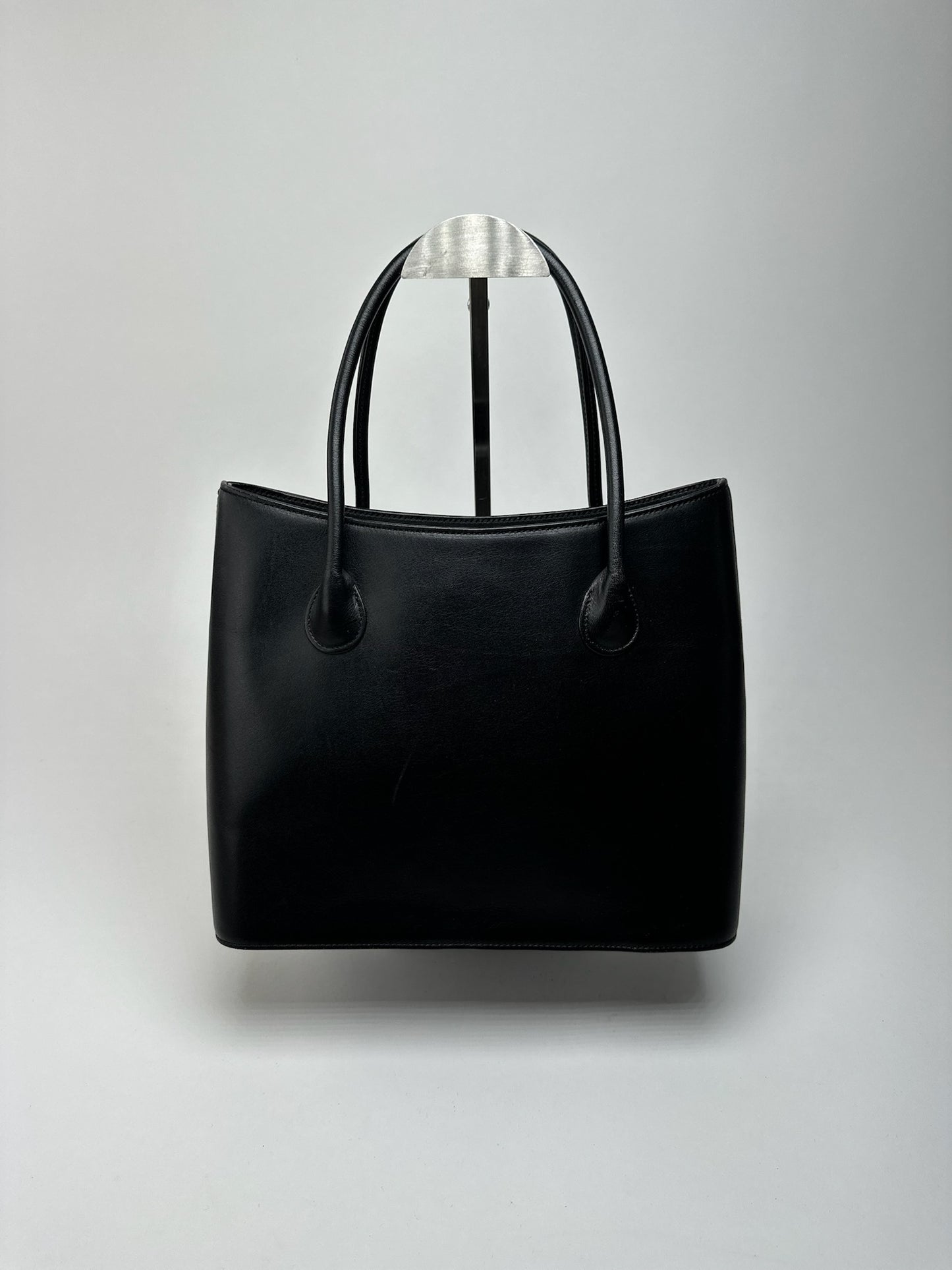 Vintage Issey Miyake leather bag black