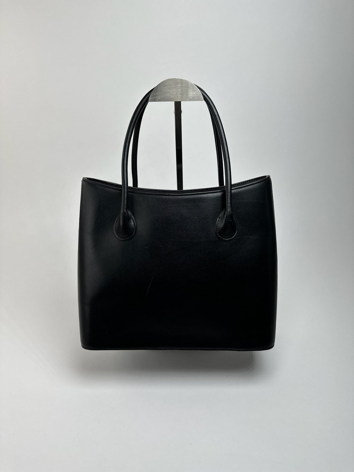 Vintage Issey Miyake leather bag black