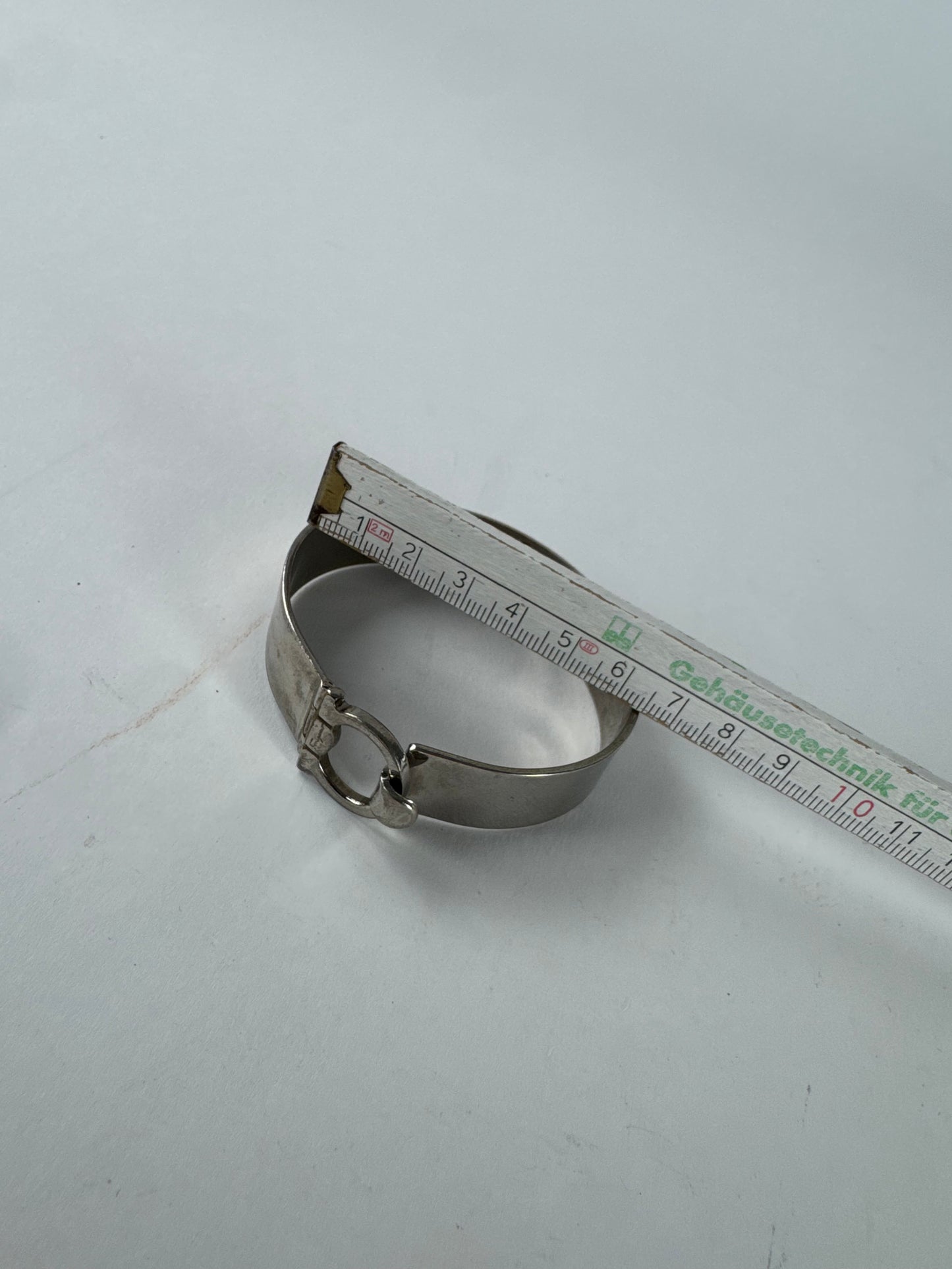 Vintage Salvatore Ferragamo Metal Bracelet Silver