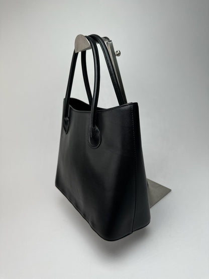 Vintage Issey Miyake leather bag black