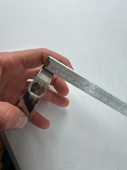 Vintage Salvatore Ferragamo Metal Bracelet Silver