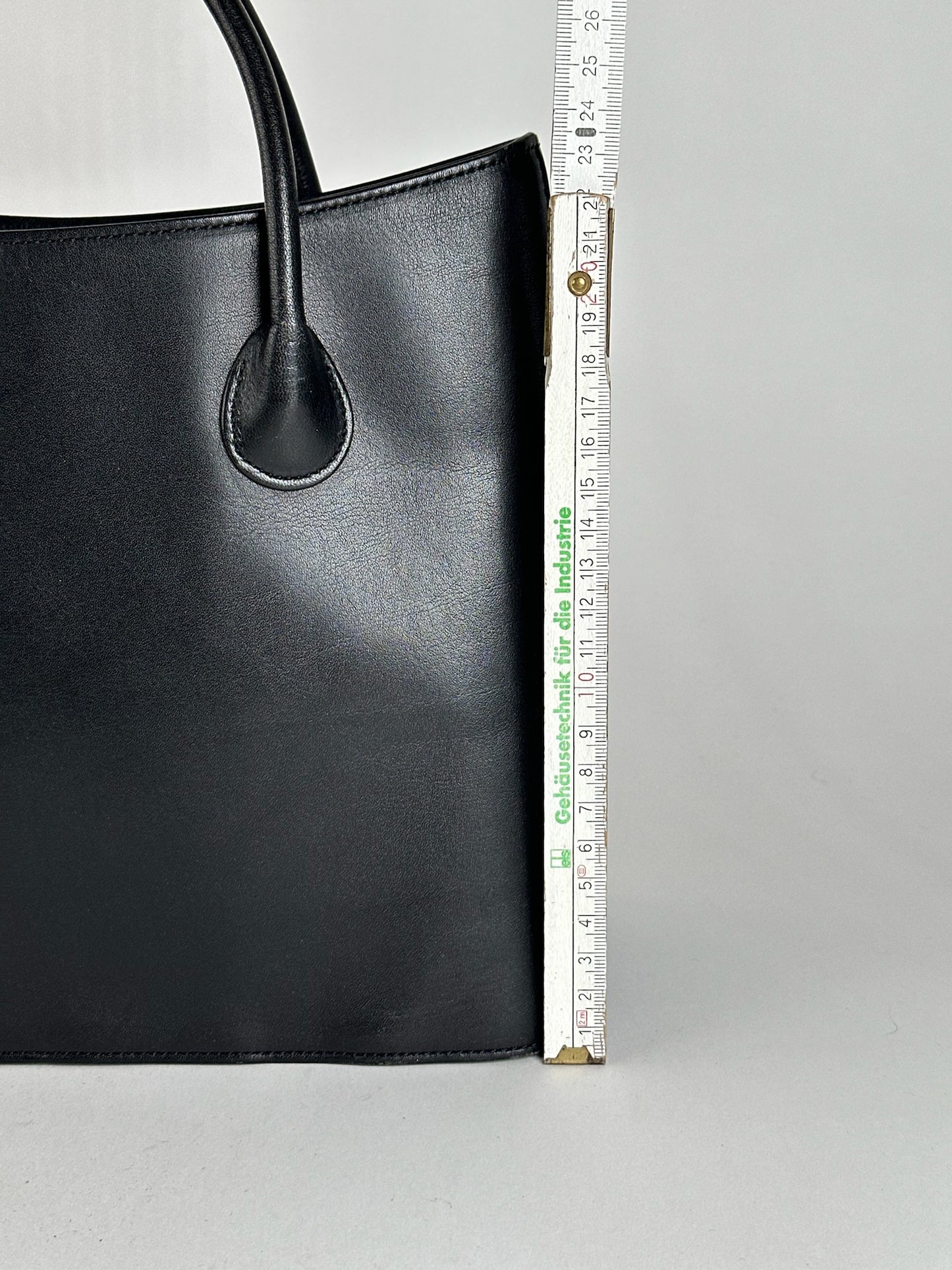 Vintage Issey Miyake leather bag black