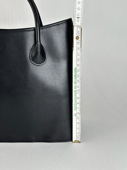 Vintage Issey Miyake leather bag black