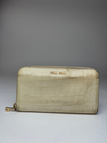 Vintage Miu Miu Leather wallet white