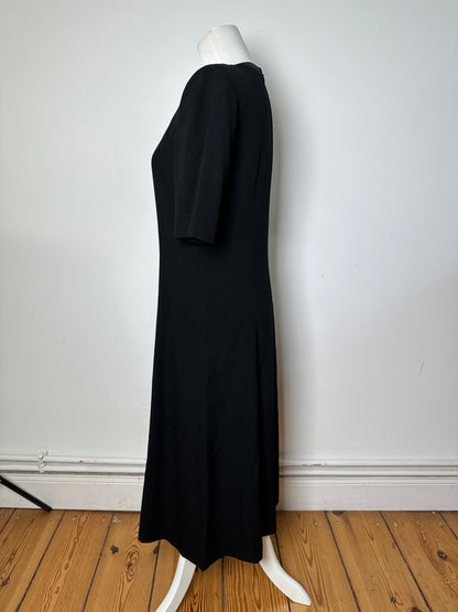Vintage Givenchy Wool Dress Black