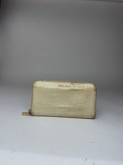 Vintage Miu Miu Leather wallet white