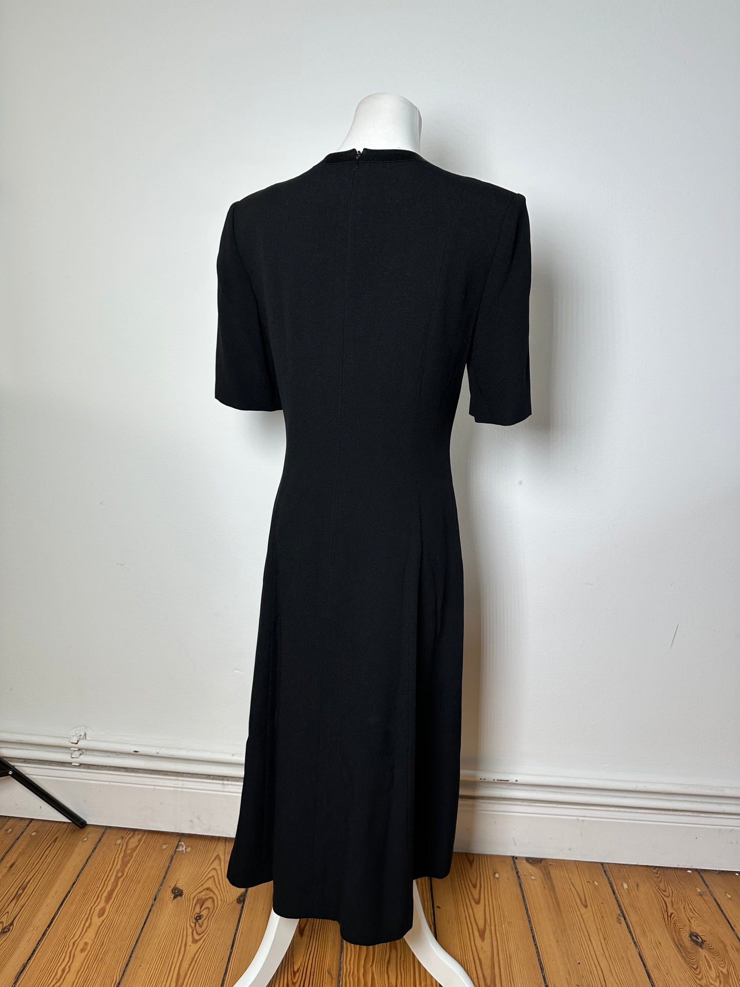Vintage Givenchy Wool Dress Black