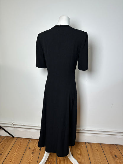 Vintage Givenchy Wool Dress Black