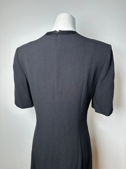 Vintage Givenchy Wool Dress Black