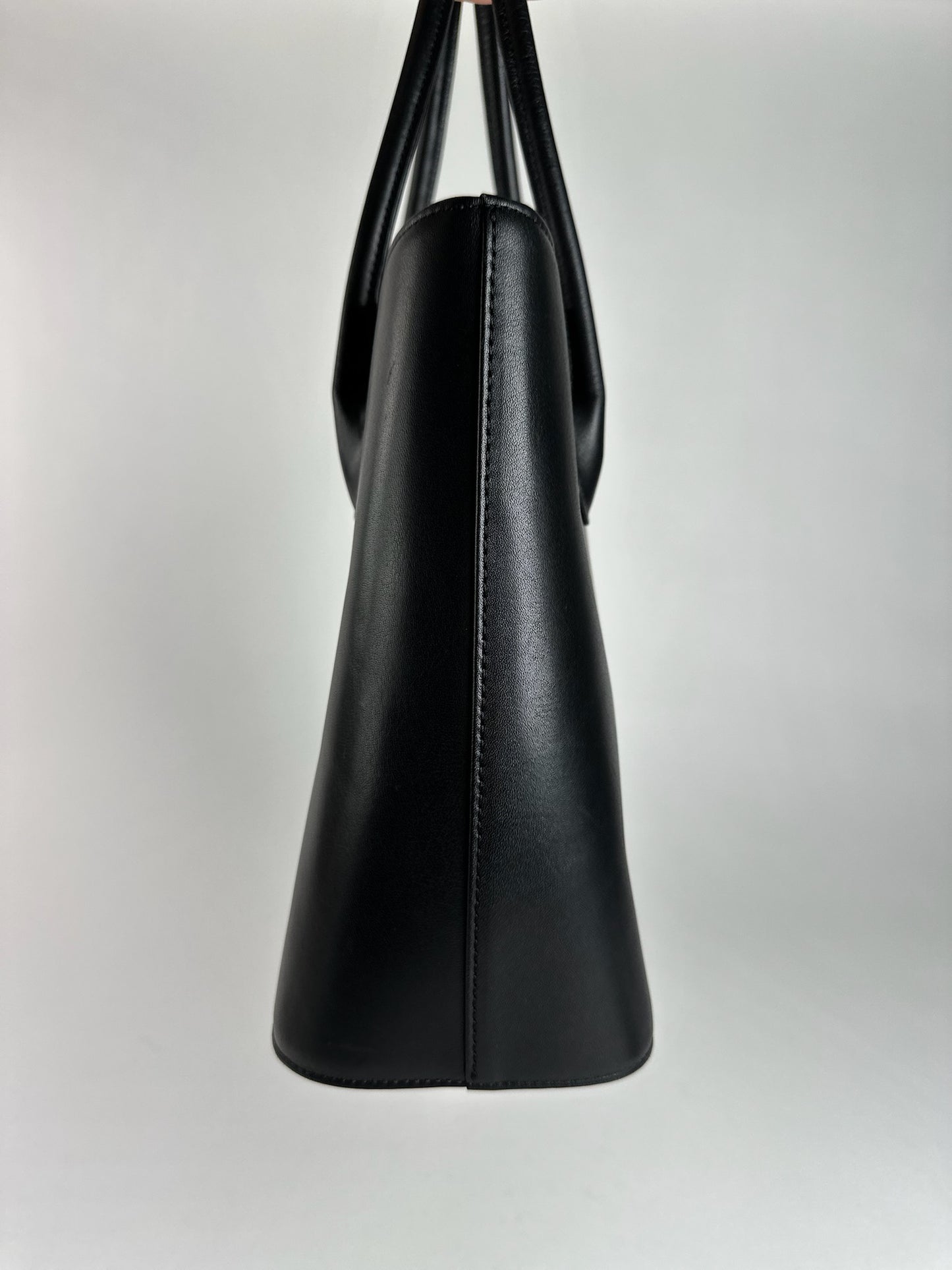 Vintage Issey Miyake leather bag black