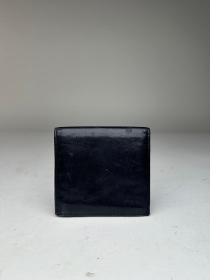 Vintage Celine Paris Leather Flapable Wallet Black