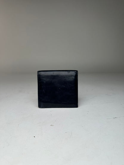 Vintage Celine Paris Leather Flapable Wallet Black