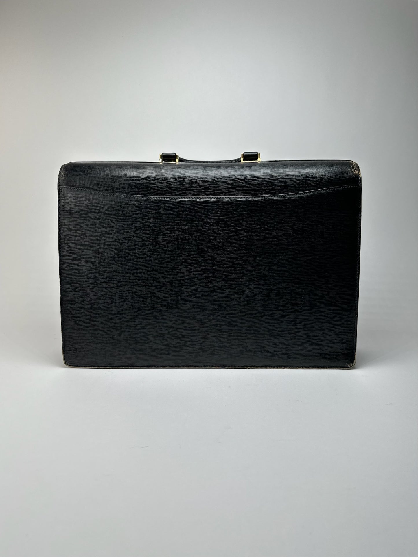 Vintage Loewe Madrid Leather briefcase black