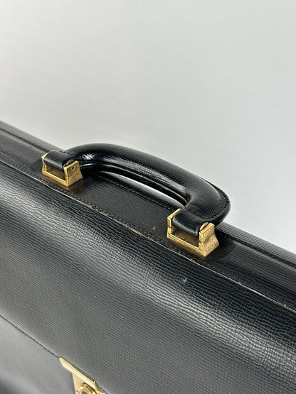 Vintage Loewe Madrid Leather briefcase black