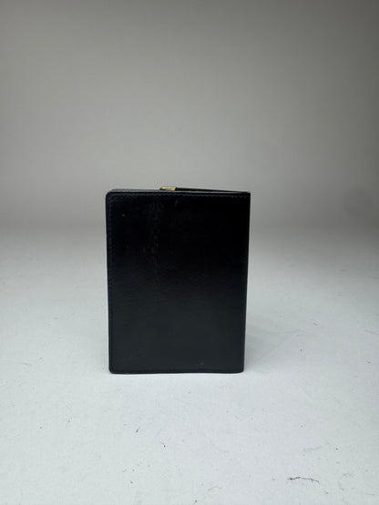 Vintage Cartier leather card holder black