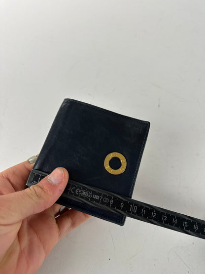 Vintage Celine Paris Leather Flapable Wallet Black