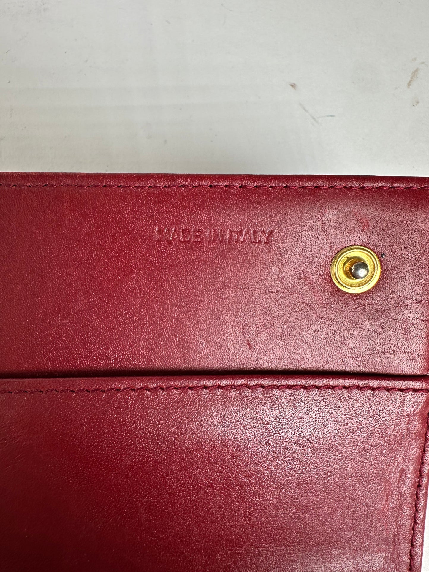 Vintage Miu Miu Smooth Wallet Red