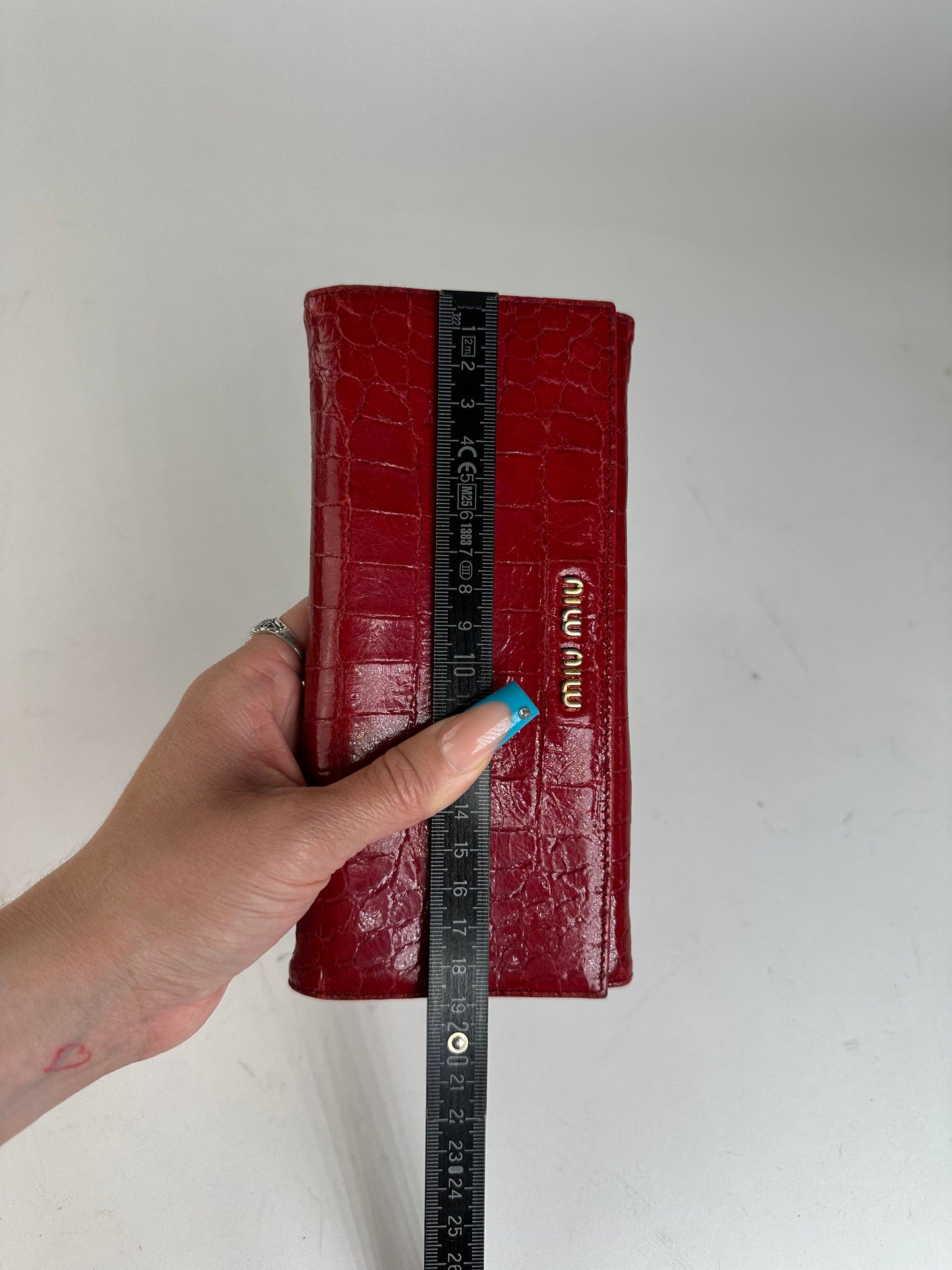 Vintage Miu Miu Smooth Wallet Red