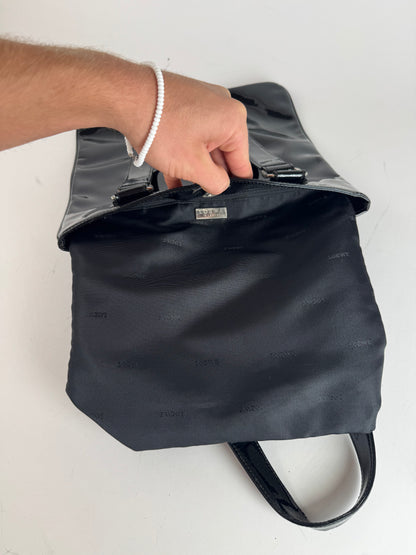 Vintage Patent Leather Loewe Madrid Bag black