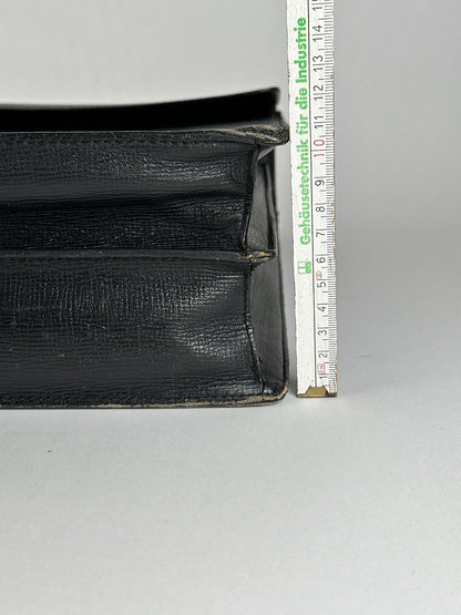 Vintage Loewe Madrid Leather briefcase black