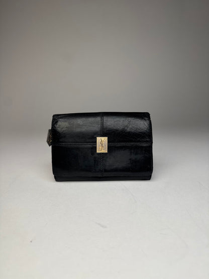 Vintage Yves Saint Laurent Leather Wallet Black