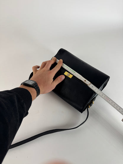 Vintage Givenchy Snake Emblossed Leather Bag black